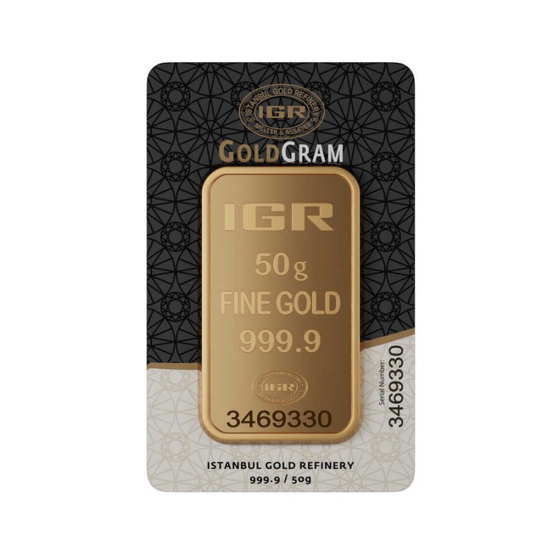 50 gr 999.9 IAR Gram Külçe Altın