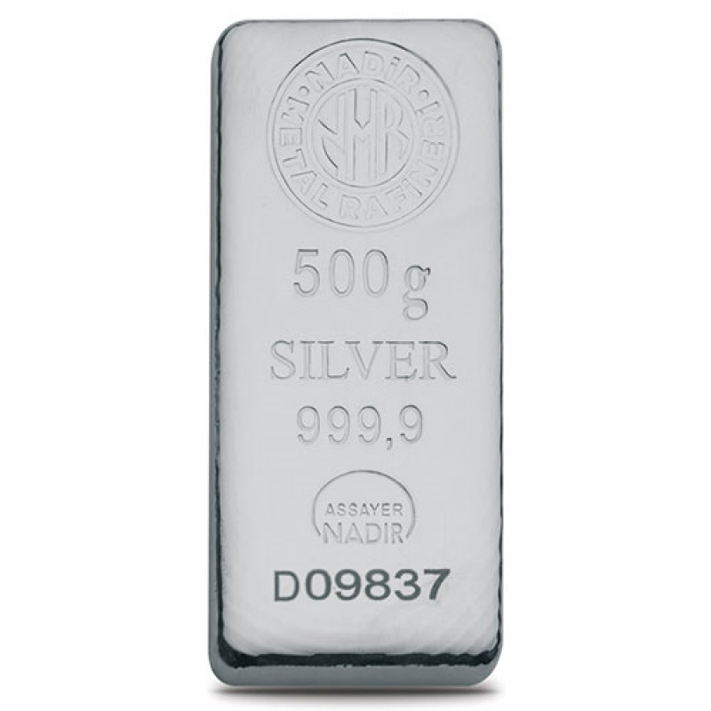 500 Gram Gümüş Külçe